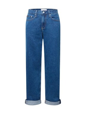Kavbojke Calvin Klein Jeans moški - mornarsko modra. Kavbojke iz kolekcije Calvin Klein Jeans v stilu straight s normalnim pasom. Model izdelan iz enobarvnega denima.