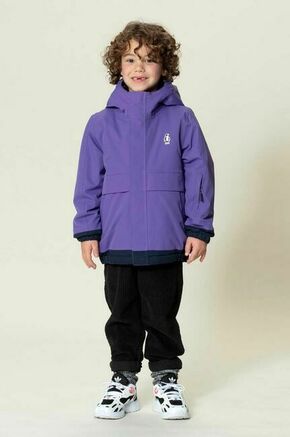 Otroška vodoodporna jakna Gosoaky SMOOTH LION vijolična barva - vijolična. Otroška vodoodporna jakna iz kolekcije Gosoaky. Podložen model