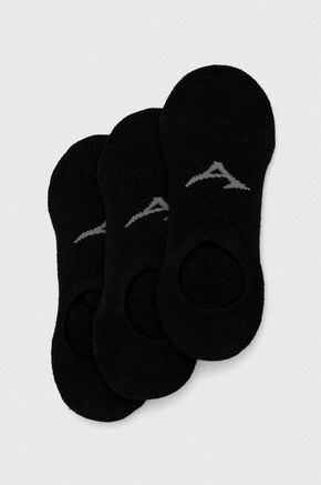 Nogavice Mizuno 3-pack črna barva - črna. Kratke nogavice iz kolekcije Mizuno. Model izdelan iz hitrosušečega materiala. V kompletu so trije pari.