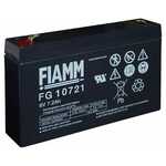 Fiamm svinčen akumulator FG10721 • 6V 7,2Ah • AGM|VRLA • DXŠXV: 150x34x94 | Faston 4.8