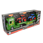 CITY SERVICE CAR - 1:12 Farmársky tahač s vlekom a 2 traktory
