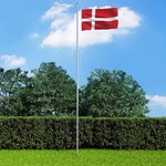 vidaXL Danska zastava 90x150 cm