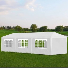 Vrtni šotor 3x9 m bel