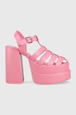 Usnjeni sandali Steve Madden Carlita roza barva