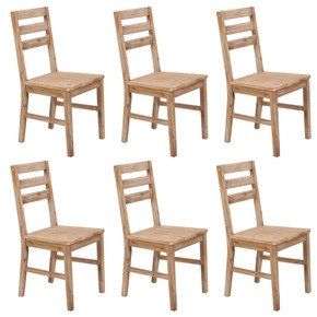 VidaXL Jedilni stoli 6 kosov trden akacijev les