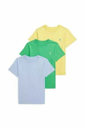 Otroška kratka majica Polo Ralph Lauren 3-pack - pisana. Otroške kratka majica iz kolekcije Polo Ralph Lauren