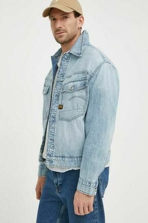 Jeans jakna G-Star Raw moška - modra. Jakna iz kolekcije G-Star Raw. Nepodložen model