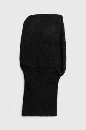 Volnena polkapa Answear Lab črna barva - črna. Balaklava iz kolekcije Answear Lab. Model iz elastičnega materiala.