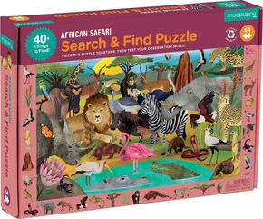 Sestavljanka Mudpuppy Puzzle Safari 64 kosov