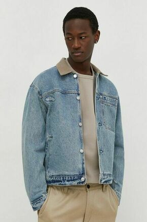 Jeans jakna Abercrombie &amp; Fitch moška - modra. Jakna iz kolekcije Abercrombie &amp; Fitch. Nepodložen model