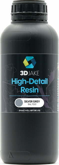 3DJAKE Resin 8K High-Detail srebrno siva - 1.000 g