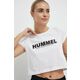 Bombažna kratka majica Hummel bela barva - bela. Kratka majica iz kolekcije Hummel, izdelana iz tanke, elastične pletenine. Material z optimalno elastičnostjo zagotavlja popolno svobodo gibanja.