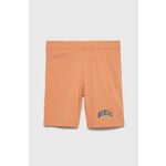 Otroške kratke hlače Guess oranžna barva - oranžna. Otroški kratke hlače iz kolekcije Guess. Model izdelan iz pletenine.