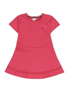 Otroška obleka Tommy Hilfiger roza barva