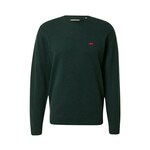 Volnen pulover Levi's moški, zelena barva - zelena. Pulover iz kolekcije Levi's. Model izdelan iz tanke pletenine. Zaradi svoje visoke termoregulacijske sposobnosti vam volna pomaga ohranjati toploto, ko je hladno, in svežino, ko je toplo.