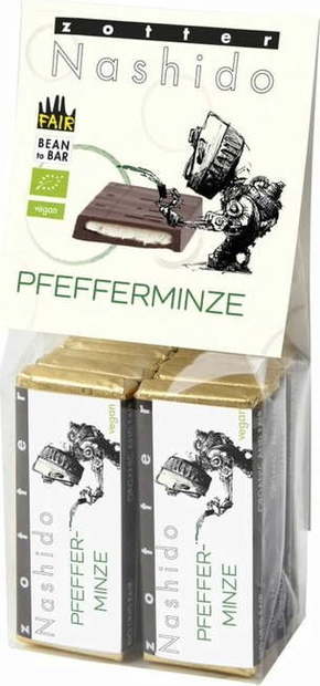 Zotter Schokoladen Bio Nashido pepermint - 85 g