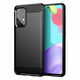 MG Carbon Case Flexible silikonski ovitek za Samsung Galaxy A72 4G, črna