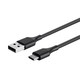 USB-C podatkovni kabel črne barve
