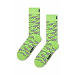 Nogavice Happy Socks Crocodile zelena barva - zelena. Nogavice iz kolekcije Happy Socks. Model izdelan iz elastičnega, vzorčastega materiala.