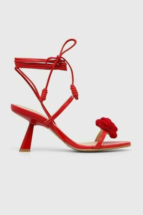 Usnjeni sandali Alohas Kendra rdeča barva