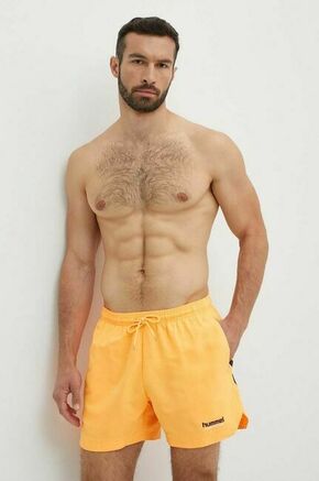 Kopalne kratke hlače Hummel hmlNED SWIM SHORTS oranžna barva