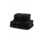 Komplet brisač Marina 4-pack - črna. Komplet brisač iz kolekcije home &amp; lifestyle. Model izdelan iz tekstilnega materiala.