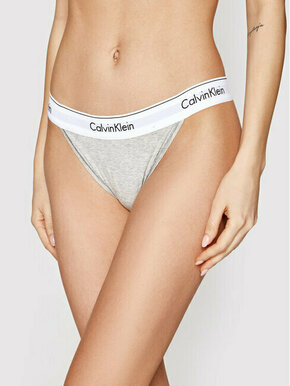 Calvin Klein Underwear Klasične spodnje hlačke Tanga 000QF4977A Siva