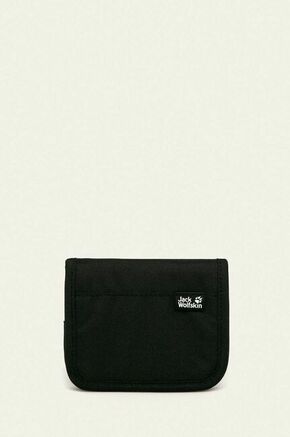 Jack Wolfskin denarnica - črna. Velika denarnica iz kolekcije Jack Wolfskin. Model izdelan iz tekstilnega materiala.