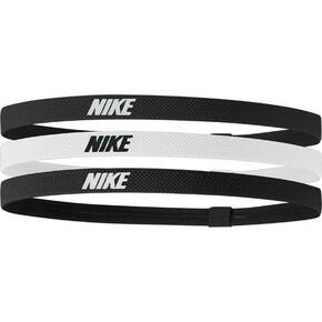 Naglavni trak Nike (3-pack) črna barva - črna. Naglavni trak iz kolekcije Nike. Model izdelan iz prožnega