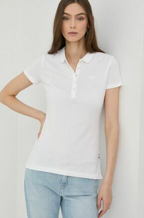 Bombažen t-shirt BOSS bela barva - bela. T-shirt iz kolekcije BOSS. Model izdelan iz enobarvne pletenine.