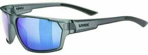 UVEX Sportstyle 233 Polarized Smoke Mat/Litemirror Blue Kolesarska očala