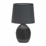 Temno siva namizna svetilka s tekstilnim senčnikom (višina 35 cm) Ambon – Candellux Lighting