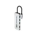 Green Cell USB-C 4-v-1 HUB (4×USB 3.0) - hitrost prenosa 5 Gb/s, aluminijasto ohišje