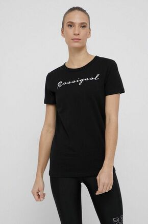Rossignol bombažna majica - črna. T-shirt iz zbirke Rossignol. Model narejen iz tanka