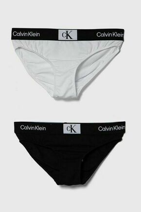 Otroške spodnje hlače Calvin Klein Underwear 2-pack črna barva - črna. Otroški Spodnjice iz kolekcije Calvin Klein Underwear. Model izdelan iz elastične pletenine. V kompletu sta dva kosa.