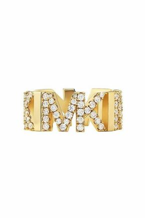 Michael Kors Luksuzen pozlačen prstan s cirkoni MKJ7961710 (Obseg 52 mm)