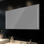 vidaXL Stensko Kopalniško Ogledalo z LED Lučmi 100 x 60 cm