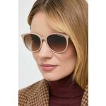 Sončna očala Armani Exchange ženski, bež barva - bež. Sončna očala iz kolekcije Armani Exchange. Model z enobarvnimi stekli in okvirji iz kombinacije umetne snovi in kovine. Ima filter UV 400.
