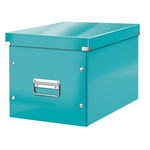Leitz "Click &amp; Store" škatla za shranjevanje, sijajna, velikost L, svetlo modra