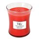 WEBHIDDENBRAND Ovalna vaza za sveče WoodWick, Rdeča roba, 275 g