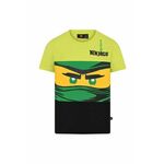 Otroška bombažna kratka majica Lego zelena barva - zelena. Kratka majica iz kolekcije Lego. Model izdelan iz tanke, rahlo elastične pletenine.
