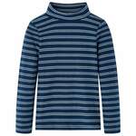 Greatstore Otroška majica z dolgimi rokavi mornarsko modra 128