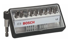 Bosch 18+1-delni komplet vijačnih nastavkov Robust Line L Extra-Hart 25 mm