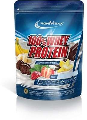 IronMaxx 100% Whey Protein 500g vrečka - Lešnik