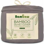 Bambaw Prevleka za odejo iz bambusa 135 x 200 cm - Dark Grey