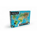 Puzzle - Zemljevid sveta, 160 kosov - EN