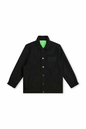 Otroška dvostranska jakna Marc Jacobs črna barva - črna. Otroški jakna iz kolekcije Marc Jacobs. Nepodložen model