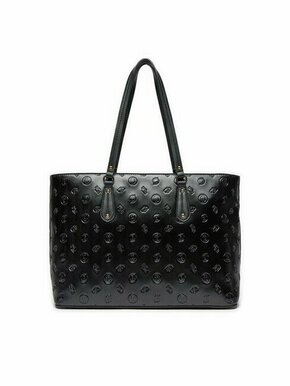 Torbica Liu Jo črna barva - črna. Velika nakupovalna torbica iz kolekcije Liu Jo. Model na zapenjanje