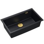 granitni umivalnik Logan 110 Black