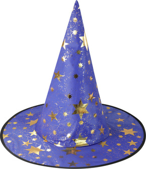 Otroški modri čarovniški klobuk